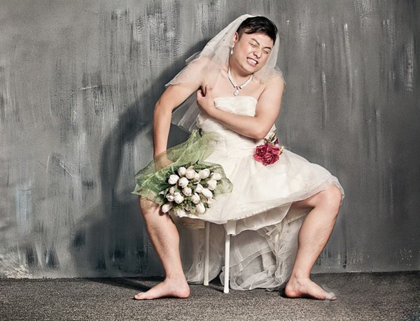 有趣男女反串婚紗照如何拍 反串婚紗照圖片欣賞  第2張