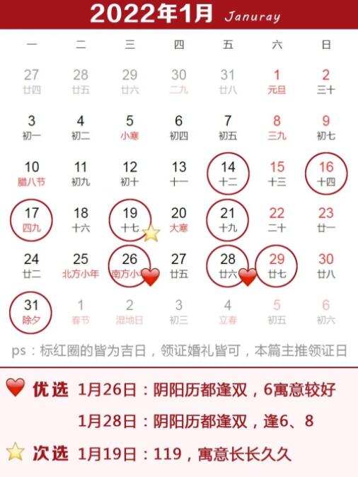2022上半年結(jié)婚領(lǐng)證吉日公布，這3天需要預(yù)約  第2張